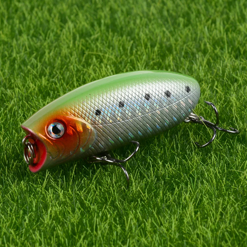 New Arrival 1pc 10g 5.5cm Mini Popper Fishing Lures 3D Eyes Bait Crankbait Wobblers Tackle Isca Poper Japan artificial hard bait
