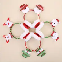 Рождественский Санта-Клаус, олень, снеговик, медведь для взрослых, дети, Декор, теплые наушники, вечерние, игрушки, наушники для Рождества