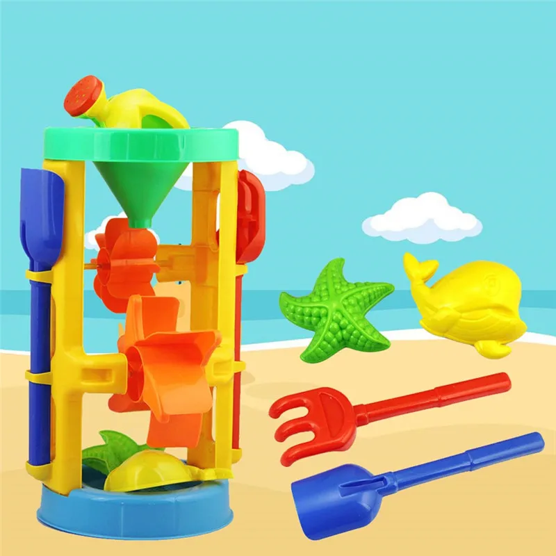 6 шт./компл. детская песчаная пляжная игрушка игровой песок инструмент для дноуглубления костюм Развивающие детские игрушки для купания