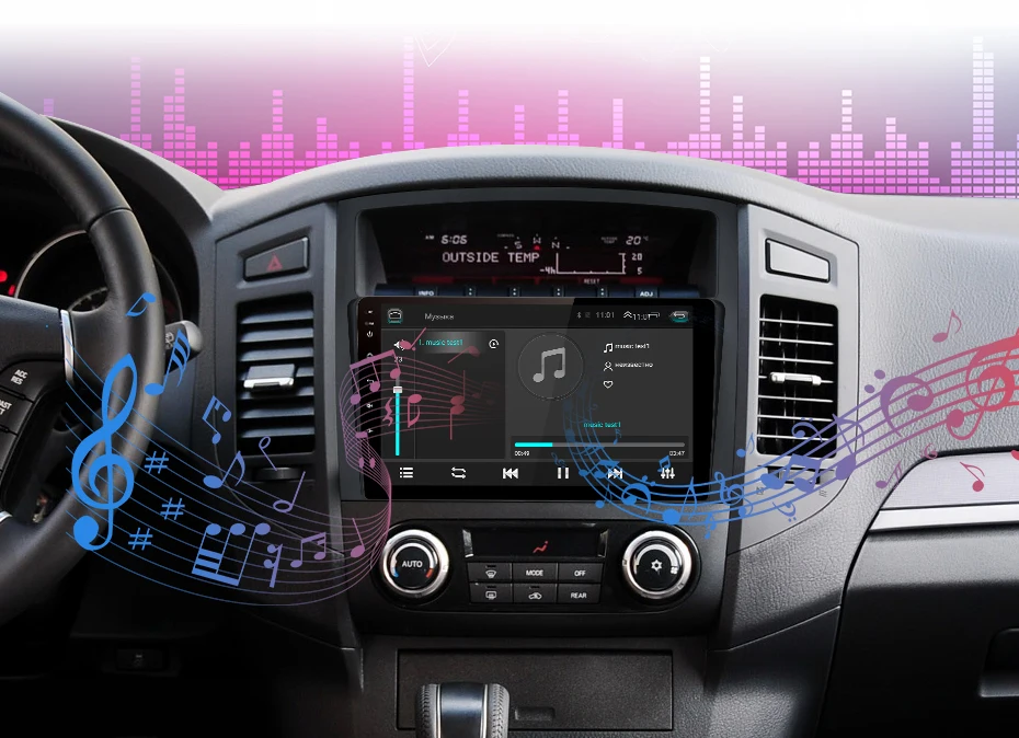 Sale AWESAFE 2 din Android Car DVD Player GPS for Mitsubishi Pajero 2004 2005 2006 2007 2008 2009 2010 2011 2012 2013 2014 Radio 11