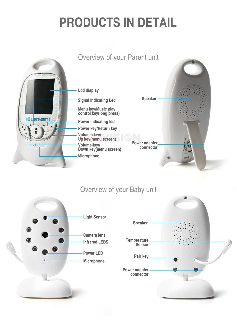 10 wireless baby monitor 