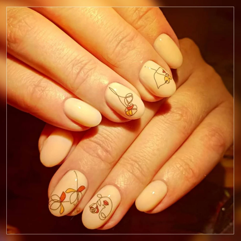  36 Type Floral Nail Water Decals DIY Colorful Geometry Hollow Wraps Flower Nail Art Decorations Nail Sticker Set LEBN1213-1248 (1)