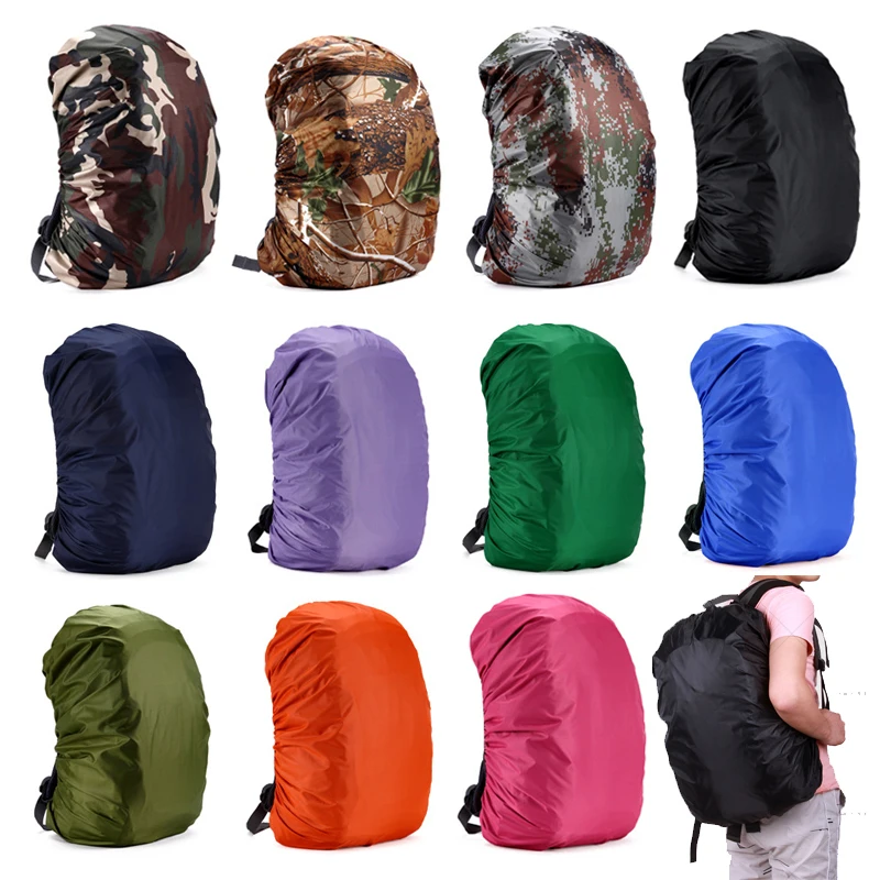 45L Lightweight Nylon Water-resistant Waterproof Backpack Rain Cover Raincoat For Camping Hiking Travel Outdoor 35 45 55 70 80L 1