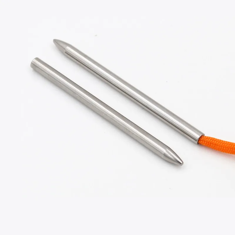 2 قطعة/المجموعة Paracord حبل سوار الحياكة الفولاذ إبرة في الهواء الطلق الفولاذ المقاوم للصدأ الأربطة سلاسل Paracord النسيج إبر