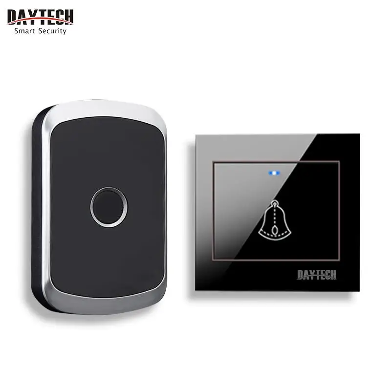 

DAYTECH Doorbell Chime Alarm Home Weclome Cordless Door Bell Ring Alert Button Waterproof Long Range Remote TransmitterDB06-P
