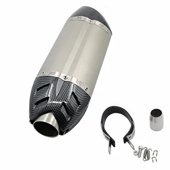

Carbon fibre 51mm Slip-On Exhaust Muffler Exhaust Pipe For Yamaha MT-03 06-14 FZ6 / FAZER 04-11 YZFR1 04-14 YZF R3 R25 2015-2017