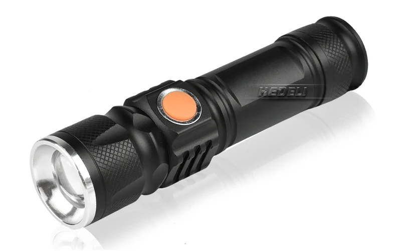 Фонарь для кемпинга мини-фонарик zoomble CREE xml t6 usb flash light 18650 встроенный аккумулятор ручной фонарь Водонепроницаемый свет