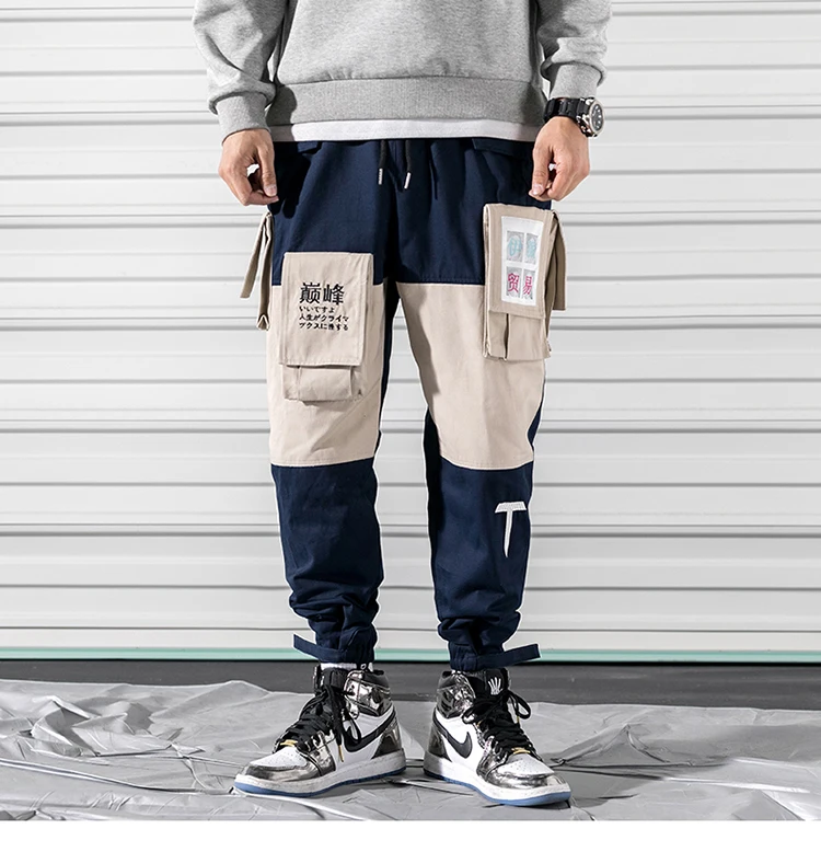 

Men harajuku Joggers Pants Summer Big Pockets Ankel Cargo Pants multi-pocket Spring Streetwear Overalls Sweatpants Joggers 5xl