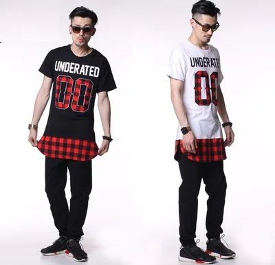 New 2015 Britain famous brand Men t shirt fashion design of red font b tartan b