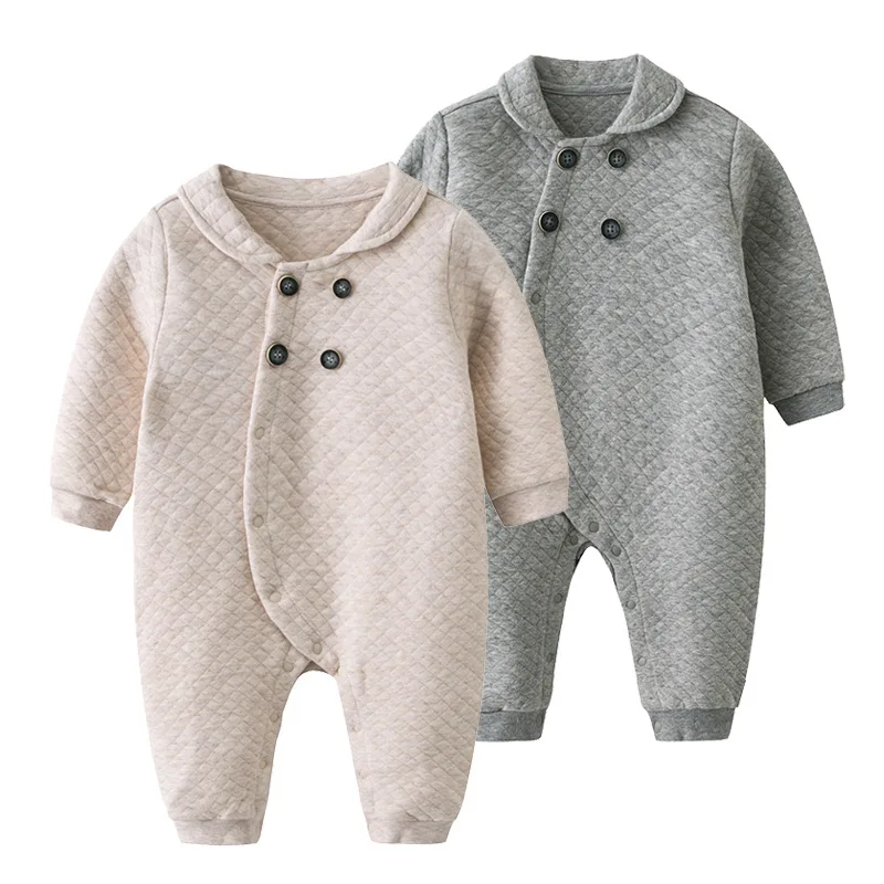 

Fashion Newborn Baby Winter Rompers Brand Long Sleeve Toddler Infant Jumpsuit Playsuit Autumn Little Boys Outfits Girls Clothing
