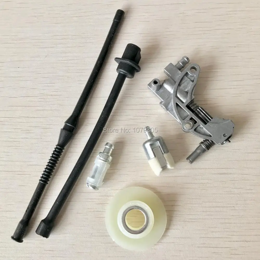

Gas Fuel Oil Filter Line Oil Pump Worm Kit For China 2 Stroke Engine 45CC 52CC 58CC 4500 5200 5800 Chainsaw Parts