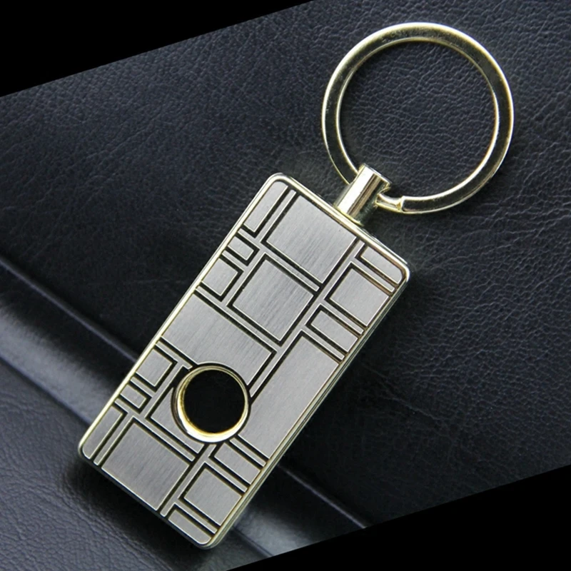 959 car keychain creative metal windproof lighter USB rechargeable