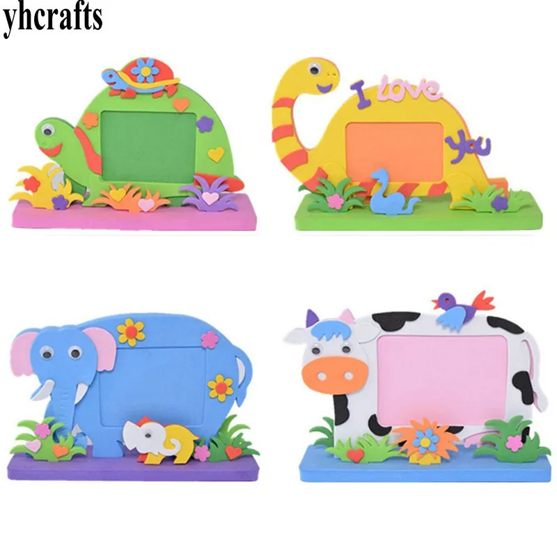 2PCS/LOT.DIY foam photo frame craft kits Early educational toys