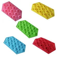 Алмазная форма лоток для льда 27 полостей Хрустальная силиконовая форма для льда силиконовая формочка для леденцов Шоколадные инструменты для украшения торта