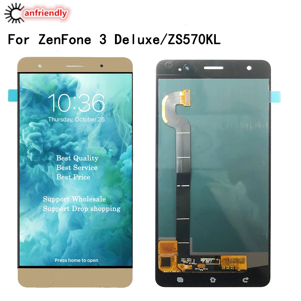 

for ASUS ZenFone 3 Deluxe ZS570KL Z016D LCD Display+Touch Screen Replacement Digitizer Assembly for ASUS ZenFone3 Del display