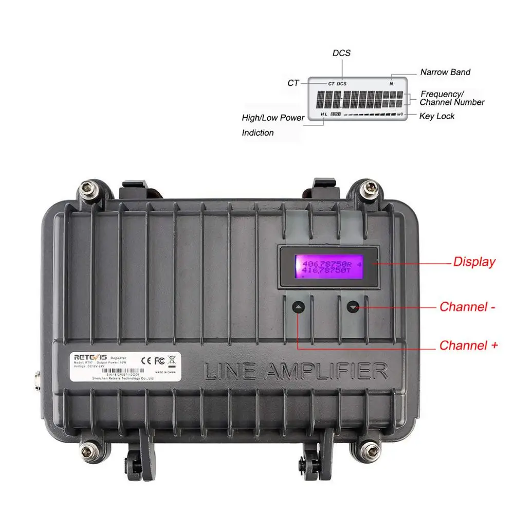 Retevis RT97 10 Вт портативный двухсторонний радио ретранслятор УКВ усилитель мощности делитель мощности индивидуальный ретранслятор