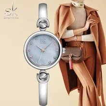 SHENGKE Moda Verão Mulheres Pulseira de Relógios de Luxo Senhoras relógios de Pulso de Quartzo Feminino relógios de Pulso Marca de Relógio Meninas relógio de Presente