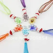 50 шт. Мурано Стекло Lampwork Серьги Ожерелье Разноцветные/Рождественский подарок