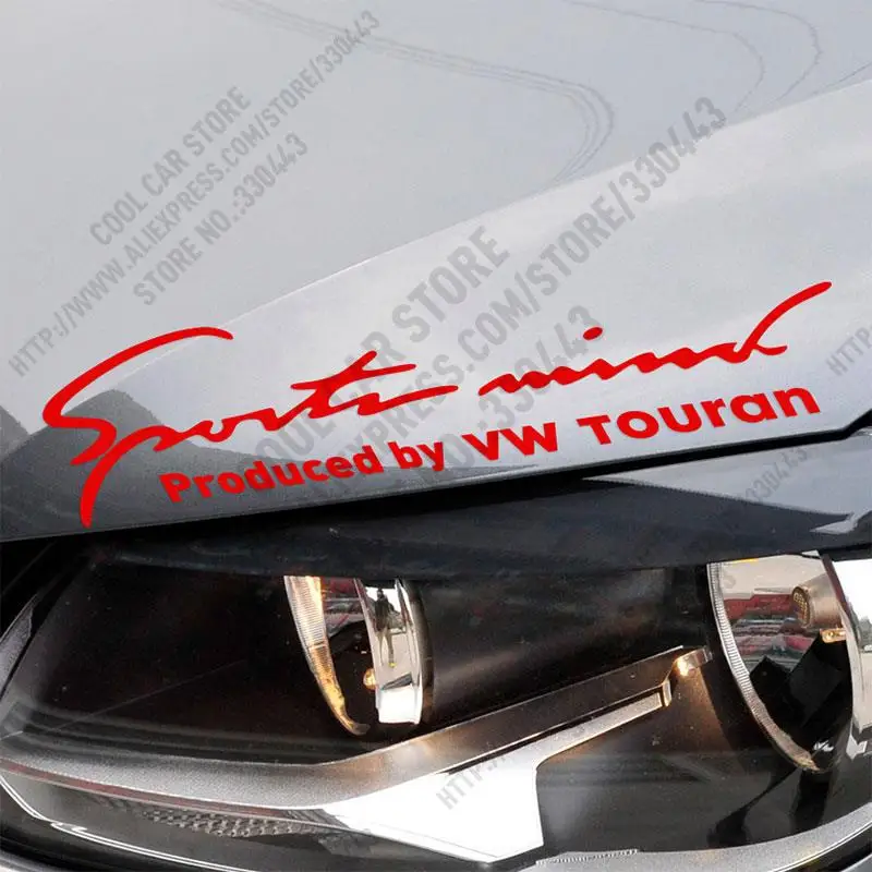 Новое поступление спортивные ум автомобильные наклейки Наклейка для автомобиля-Стайлинг для VW Volkswagen Touran внешние аксессуары