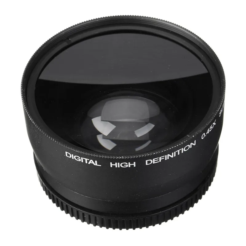 

58MM 0.45x Wide Angle Lens + Macro Lens for Cannon 5D/60D/ 70D/350D / 400D / 450D / 500D /1000D/ 550D / 600D /1100D 18-55MM Lens