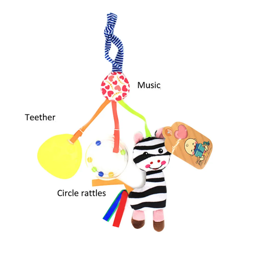 Мультфильм подвесной плюшевый колокольчик подвеска спиральная кровать тележка игрушка в форме животного образование плюшевые игрушки ff4