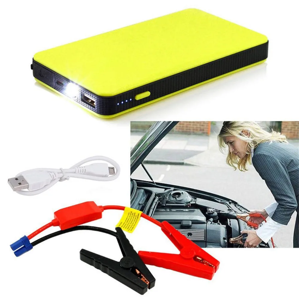12V 20000mAh Mini Portable Multifunctional Car Jump Starter Power Booster Battery Charger Emergency Start Charger Colorful