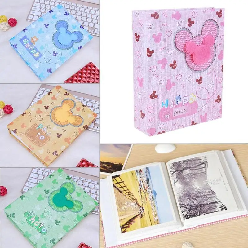 

Carton Picture Case Photo Album Pocket Interleaf Type Scrapbooking Picture Storage Memory Record Frame Photo Gift