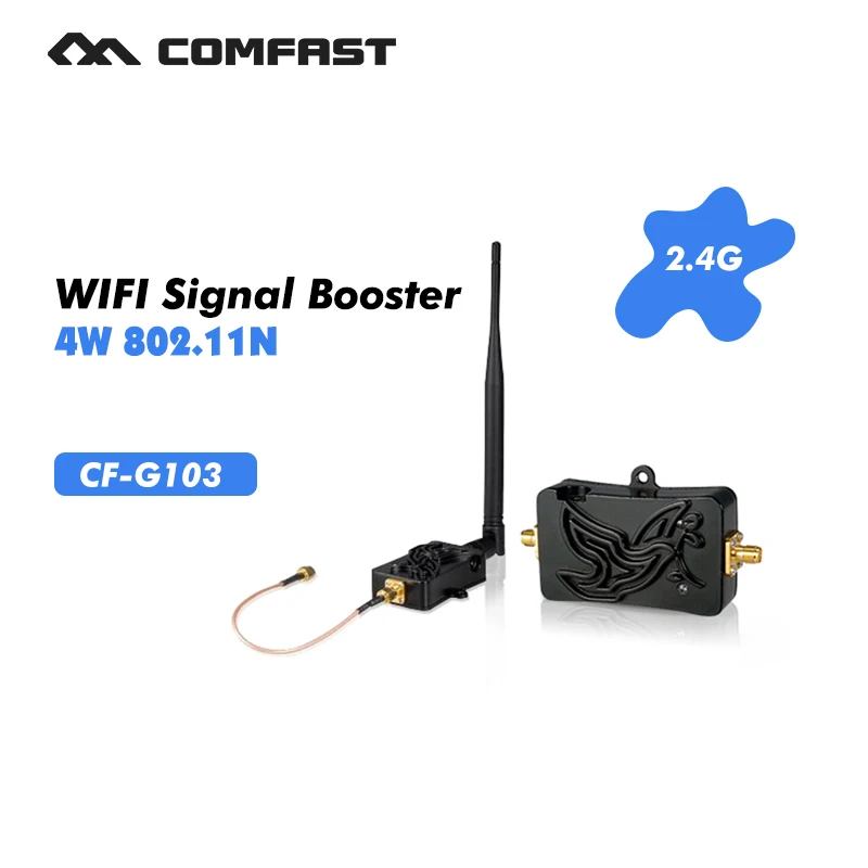 4 Вт 4000 МВт 802.11b/g/n Wifi беспроводной усилитель маршрутизатор 2,4 ГГц усилитель сигнала WLAN Bluetooth усилитель сигнала с антенной CF-G103
