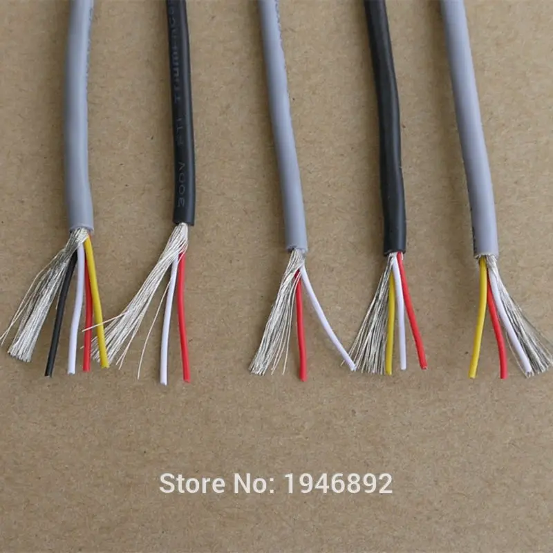 300 м UL 2547 28/26/24 AWG многоядерный Кабель Управления медный провод экранированный