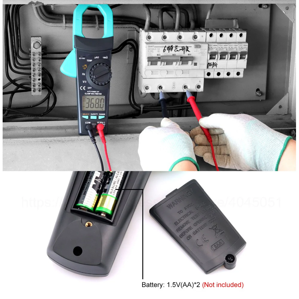 Borbede-Digital-Clamp-Meter-Multimeter-6000-Counts-Auto-Ranging-DC-AC-Resistance-Capacitance-Diode-Temperature-Tester (3)