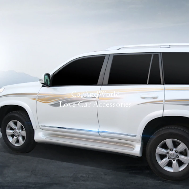 Для Toyota Land Cruiser Prado FJ150 150 2010 2018 корпус боковой двери Формовочная крышка накладка ABS