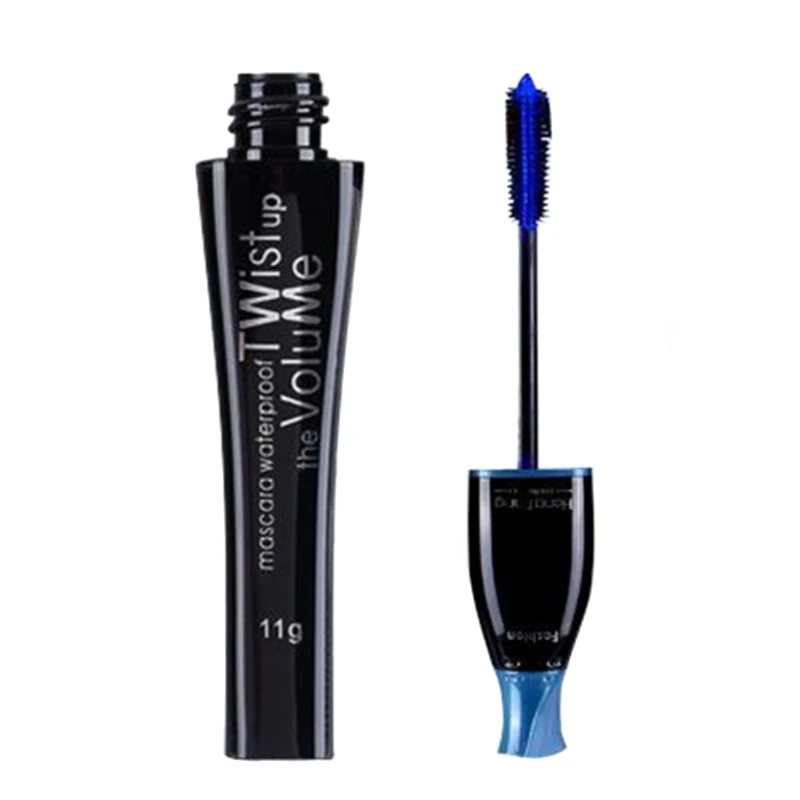 Eye Lengthening Thick Curly Mascara Makeup Cosplay Colorful No Blooming Water Eyelash Beauty Tool MH88 - Цвет: Синий