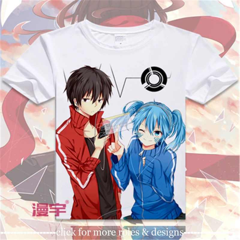

Kagerou Project Ayano Tateyama Cosplay Costume Cloth Unisex Short Sleeve T-shirt