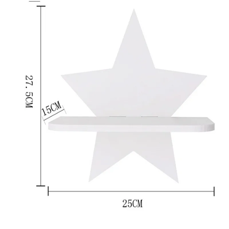 27 см настенная полка звезда дерево висячий держатель для детской комнаты аксессуар искусственный цветок декоративная полка свадебное украшение дома