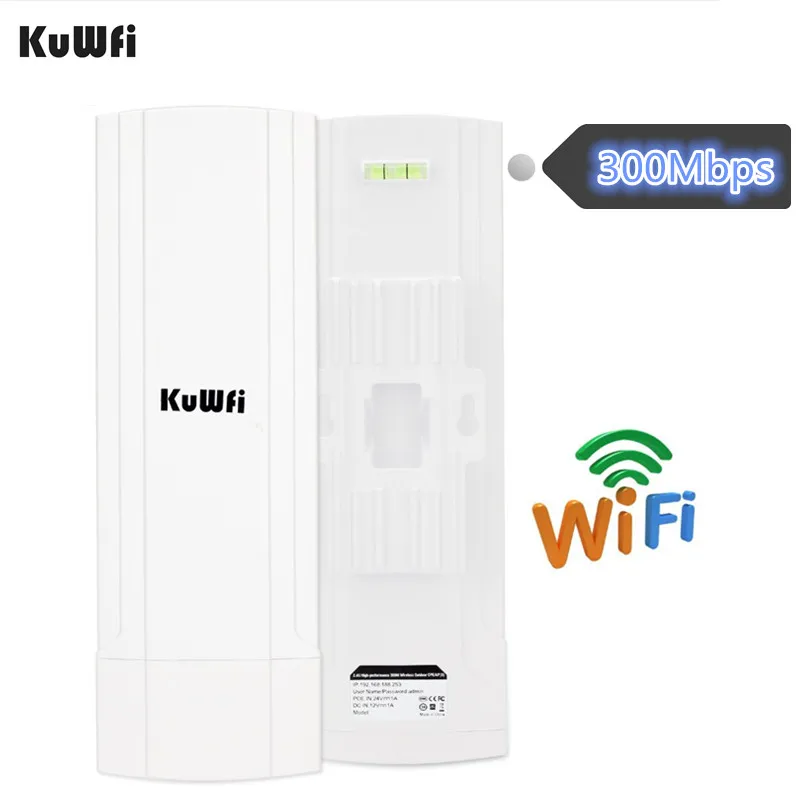Роутер KuWFi CPE 2 4G 3 км Wi Fi роутер уличный ретранслятор удлинитель точка доступа с