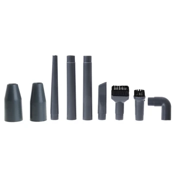 

9Pcs Vacuum Cleaner Accessories Multifunctional Corner Brush Set Plastic Nozzle