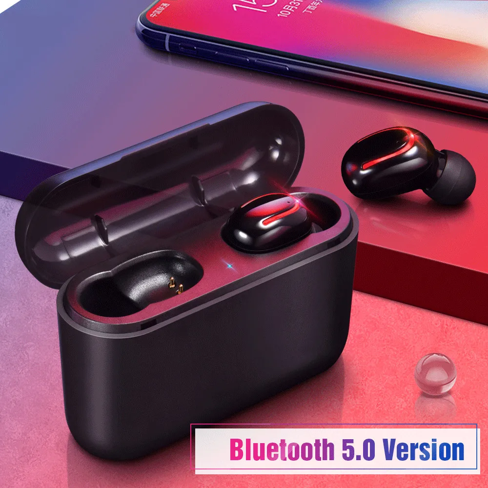 

Wireless Headphones 5.0 Stereo Earbuds Bluetooth Earphone Headphones TWS Wireless Bluetooth Headset with Charging Box