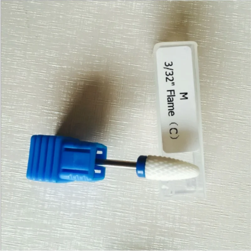 3/32" Medium Flame Nail Drill Bit Polish Tool Ceramic Grinding Stone Head Electric Manicure Cutter Files / by dhl 20pcs | Красота и