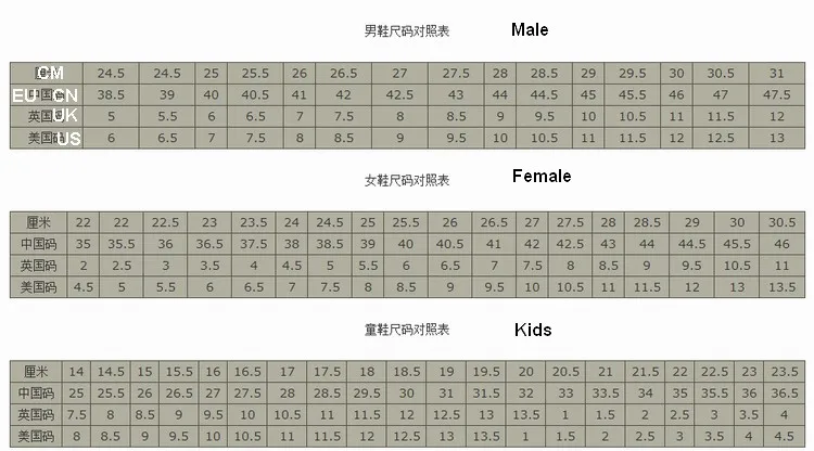 SHOE SIZE