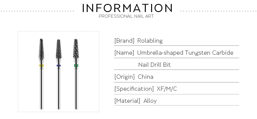 Rolabling 1 шт сплав для маникюра Сверла Электрический ногтей сверлильный станок сверление ногтей Маникюр машина боры, резак Карбид глава