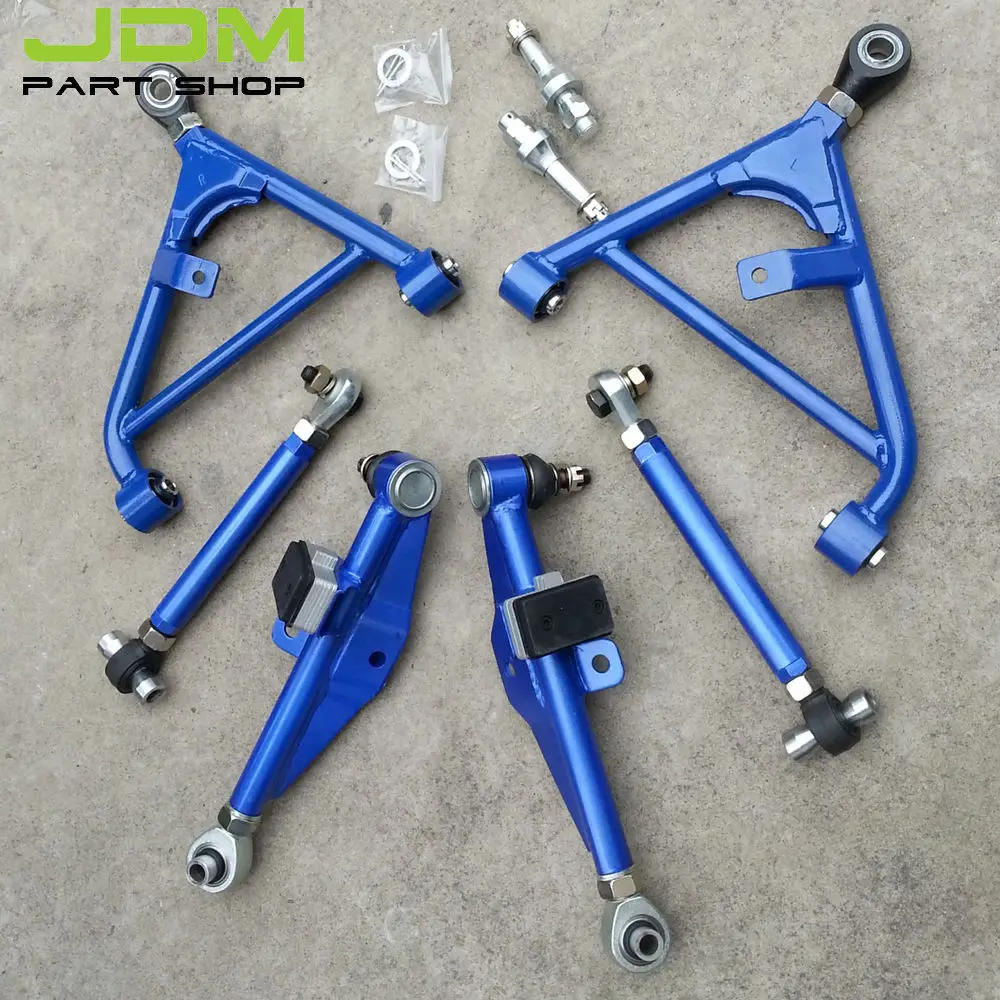

Adjustable Front and Rear Lower Control Arms S13 180sx Silvia 240sx Cerfiro BLUE