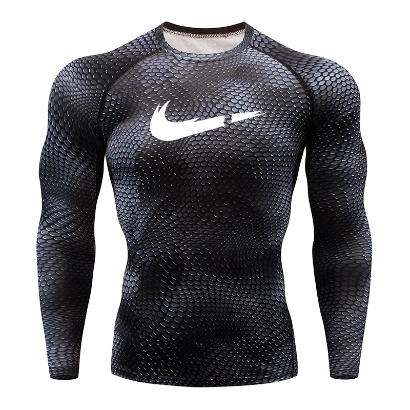 

Design New Brand Gym T shirt Compression Bodybuilding Jogging Jersey Sport shirt Men Outdoor Clothes Running Shirt Rashguard