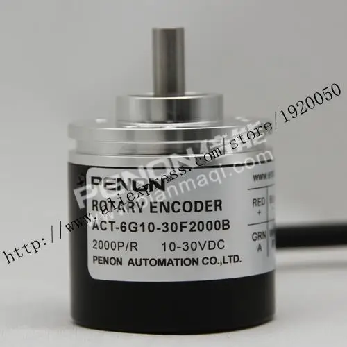 

stock ACT-6G10-30F2000B rotary encoder 2000 pulses 6mm outer diameter of 38mm solid shaft