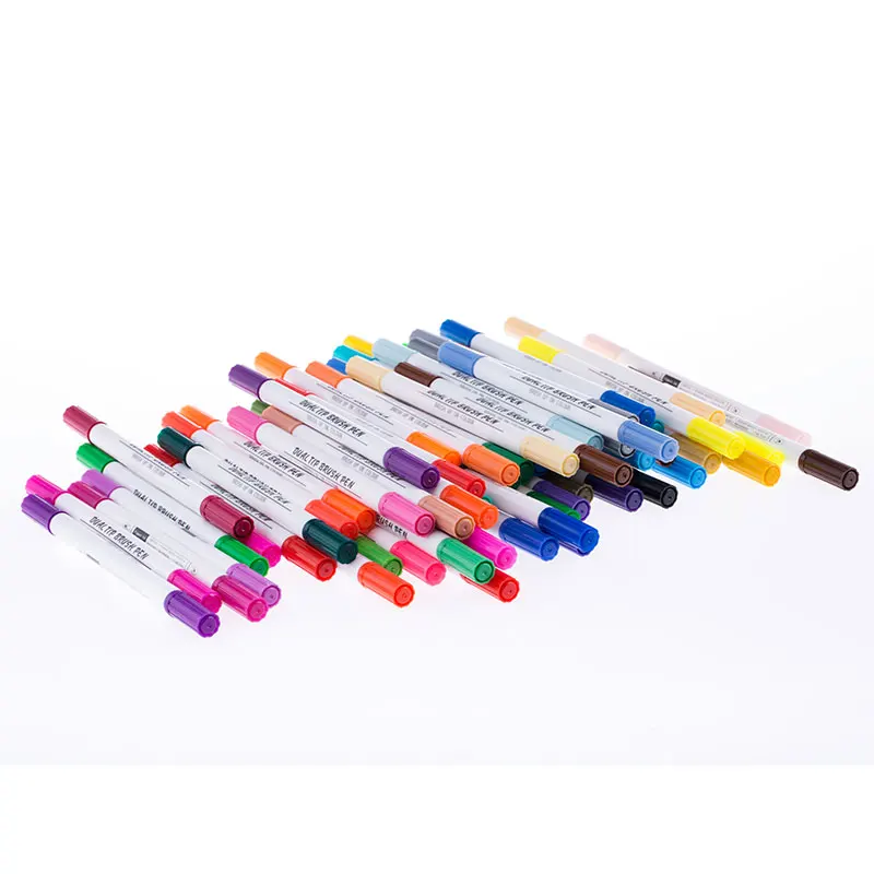 

Dual Headed Watercolor Marker Art Set Colored Manga Artistic Children Sketching Coloring Art Pens Color School Dual Tip Markers