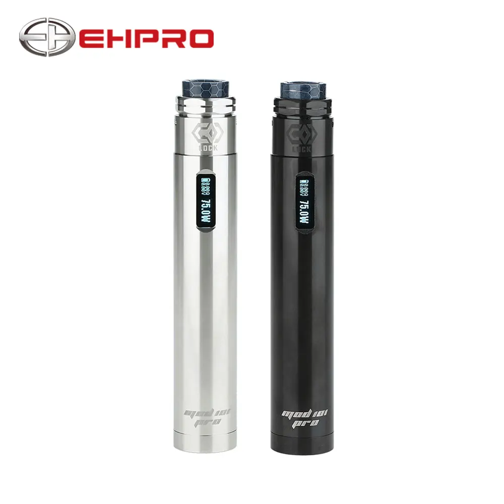 Original Ehpro 101 Pro Kit Pen-style TC Kit with MOD 101 Pro Mod & Ehpro Lock Build-free Single Coil RDA No 18650 Battery E-cig