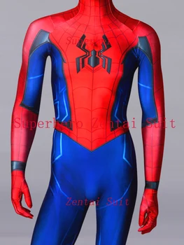 

Possible Spider-Man Homecoming Sequel Costume 3D Print Fullbody Halloween Cosplay Spider Suit For Adult/Kids Free Shipping