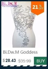 Bi. Dw. M queen бисером 35x36 см золотым шитье Украшенные стразами аппликацией патчи черная сетка для свадьбы украшение свадебного платья