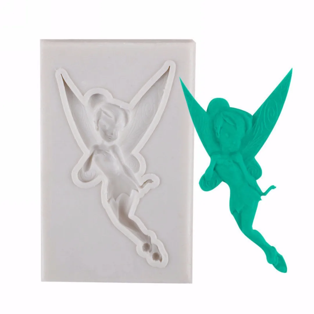 New 3D Fairy Figure Mould Silicone Fondant Cake Sugarcraft Chocolate Decor Mould New