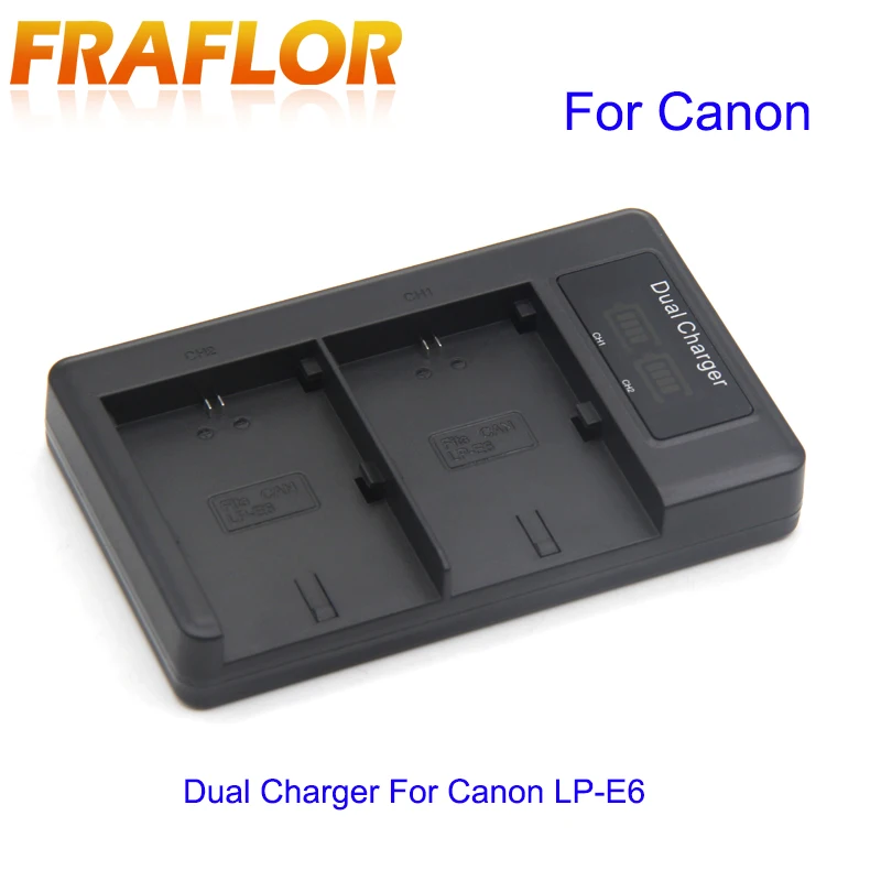ЖК-экран двойной USB Цифровое зарядное устройство для Canon LP-E6 LP-E6N EOS 5DS R 5D Mark II 5D Mark III 6D 7D 80D EOS 5DS R камера