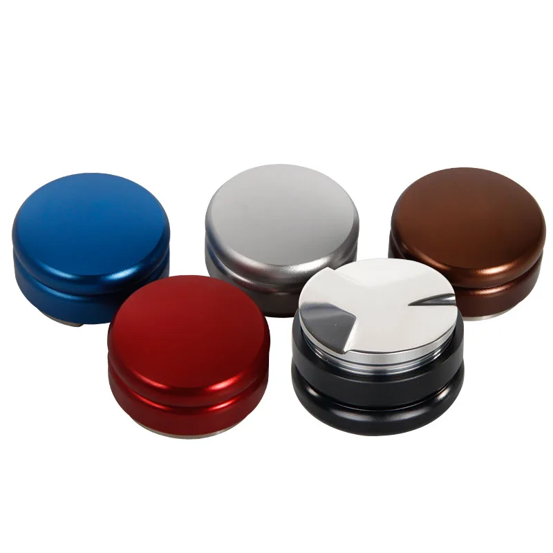 Fei 1pc colorful 58mm Three Angled Slopes Adjustable Distribution Tool Coffee Espresso Tamper Flatten powder for